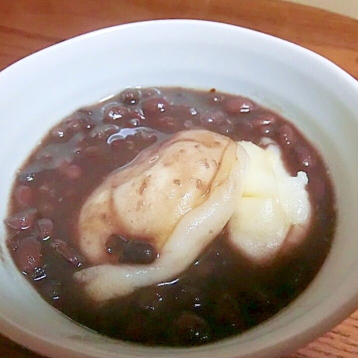 お醤油香る 甘さ控えめ おぜんざい
